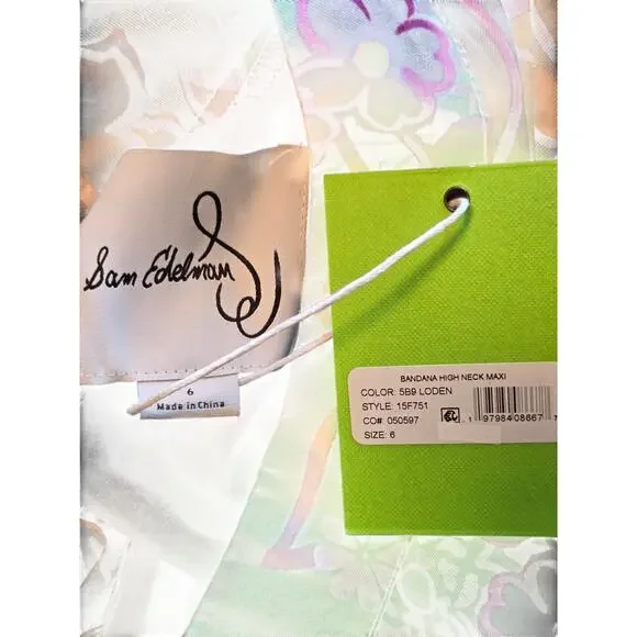 Sam Edelman Flowy Tier Sleeveless Dress Size 6 party - Picture 4 of 8